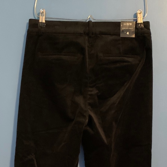 J. Crew "Kallie" Black Velvet Pant - Picture 4 of 16